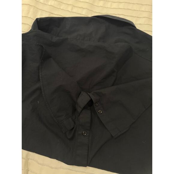 Alain Du Petit Paris Black Button-Down Shirt Men’s XXL 18–18.5 2XL 100% Cotton - Picture 15 of 15